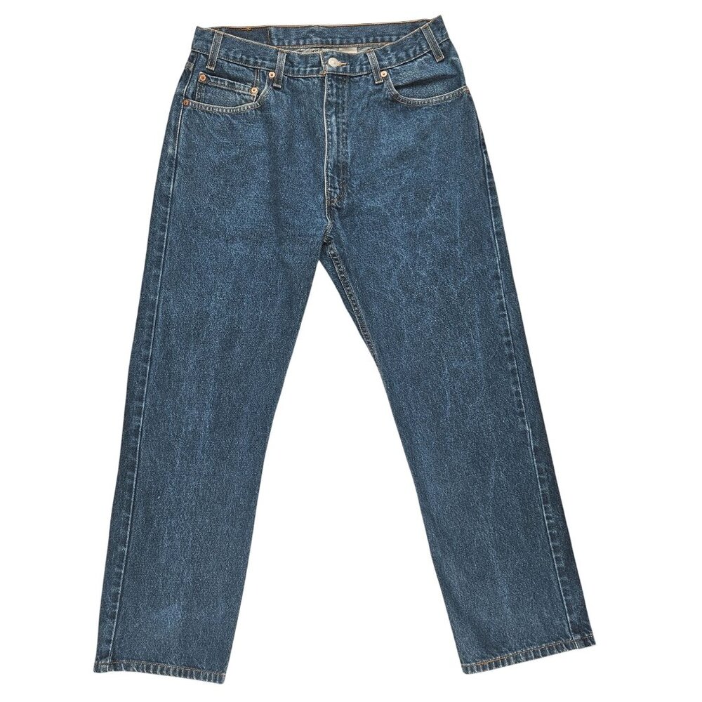 Vtg Levi's 505 Jeans Men's Regular Fit Medium Wash Straight Legs 36x29 (34x29)
